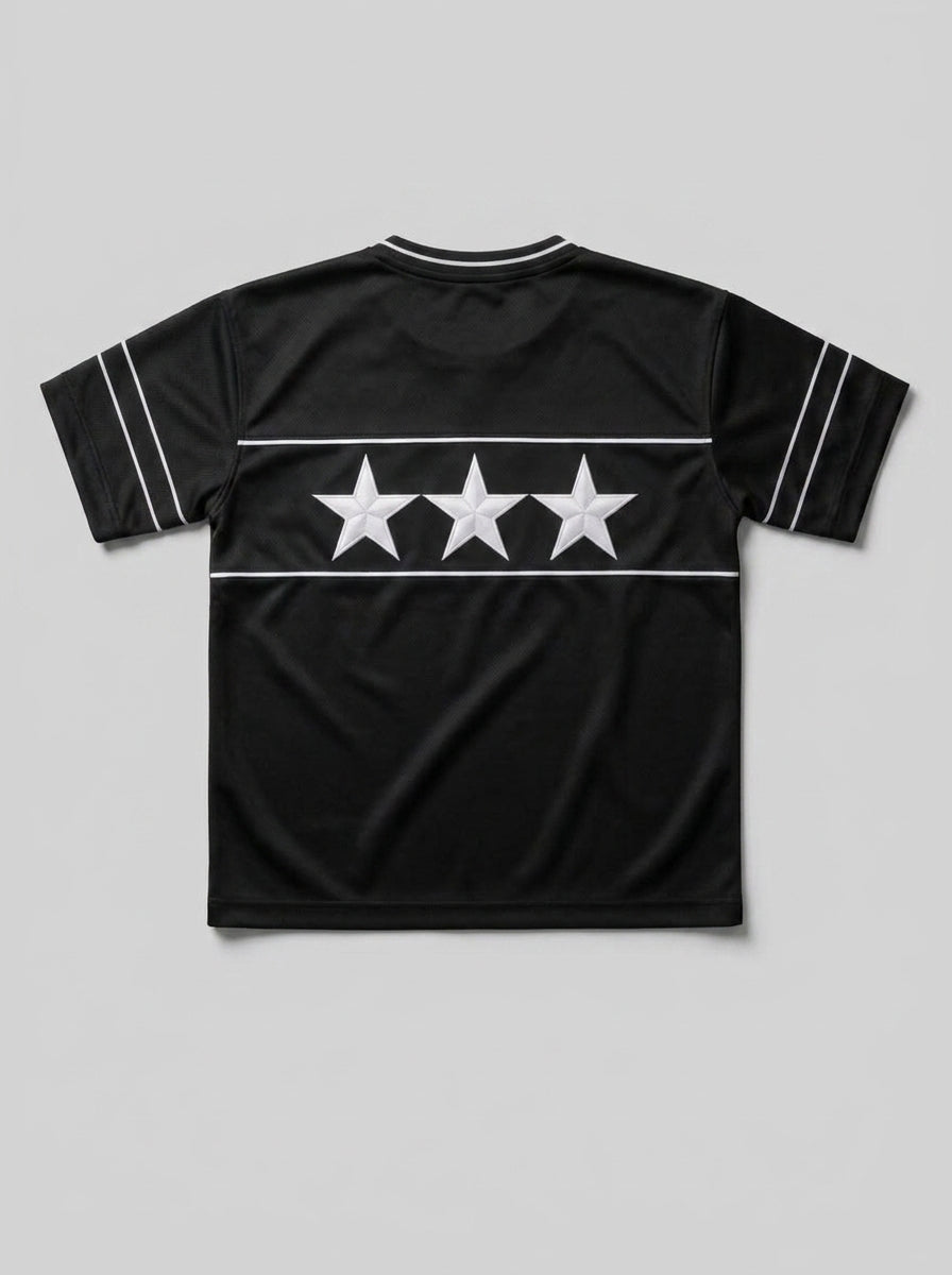 CLVR JERSEY STARS NEGRO espalda