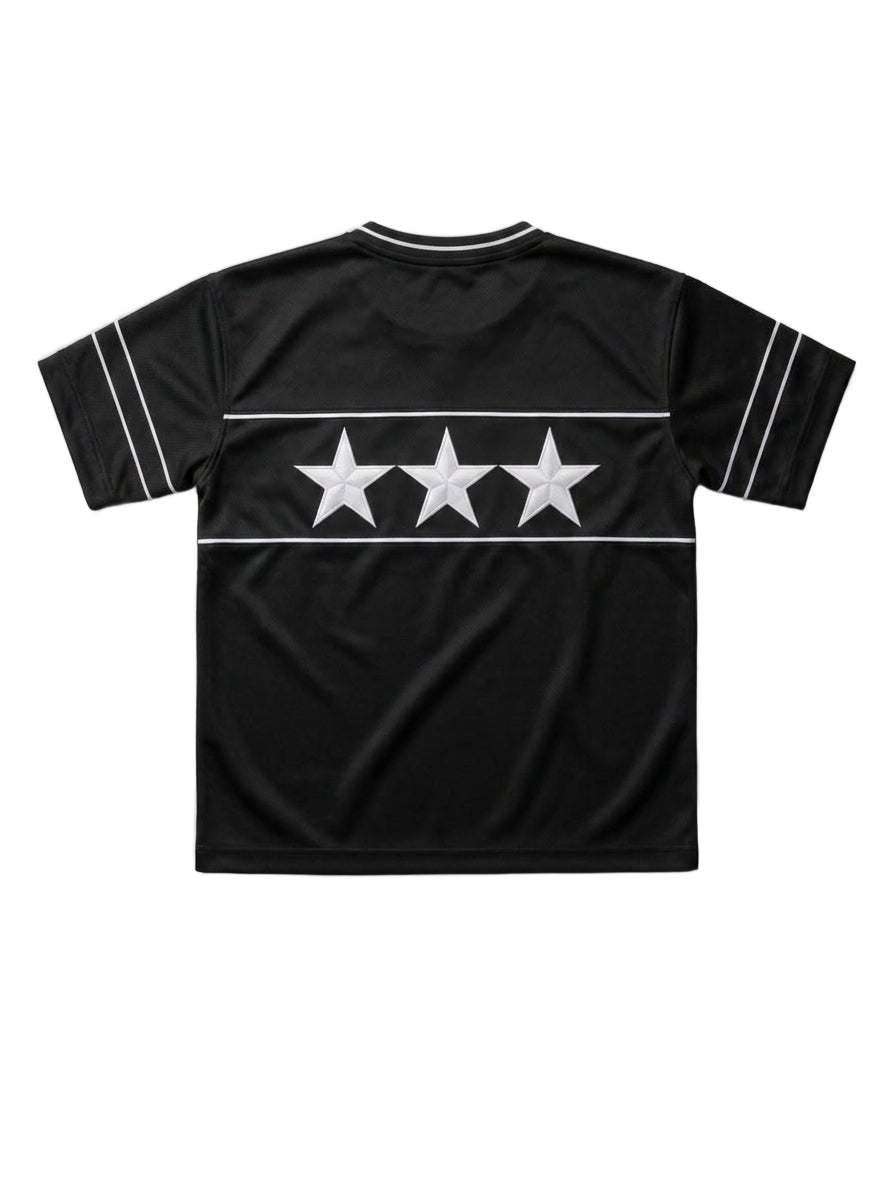 CLVR JERSEY STARS NEGRO espalda